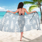 Christmas Tree Winter Forest Pattern Sarong