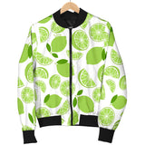 Lime Design Pattern Women'S Bomber Jacket