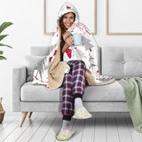 Cute Christmas Tree Pattern Hooded Blanket