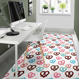 Pretzels Pattern Print Design 04 Area Rug