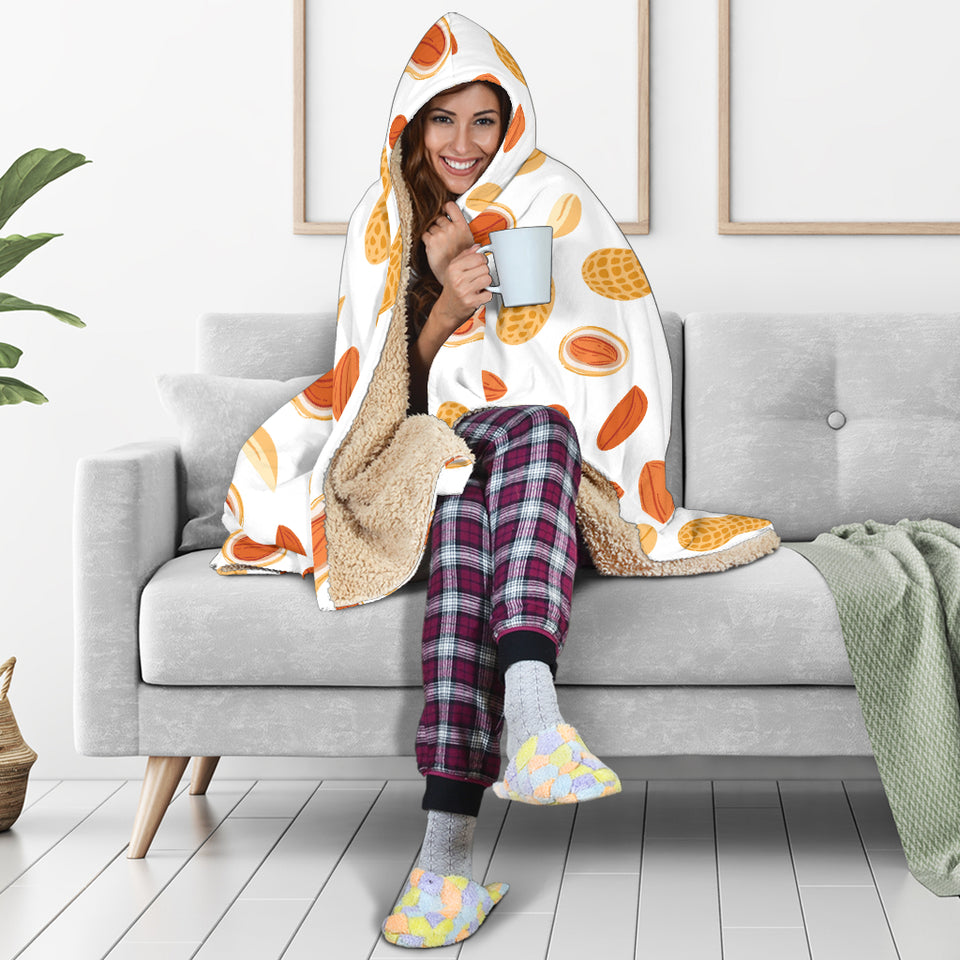 Peanuts Pattern Hooded Blanket