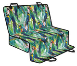 Colorful Parrot Exotic Flower Leaves Dog Car Seat Covers