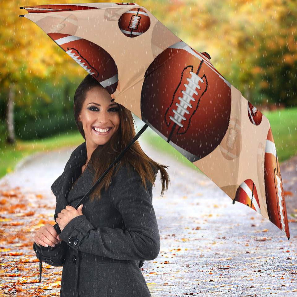 American Football Ball Design Pattern Umbrella