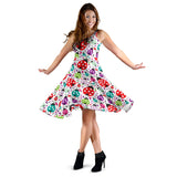 Ladybug Pattern Print Design 03 Sleeveless Midi Dress