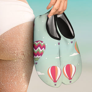 Hot Air Balloon Design Pattern Aqua Shoes