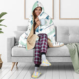 Crocodile Diver Pattern Hooded Blanket