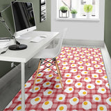 Fried Eggs Pattern Print Design 03 Area Rug