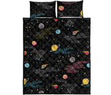 space pattern Quilt Bed Set