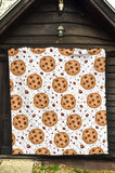 Chocolate Chip Cookie Pattern Premium Quilt
