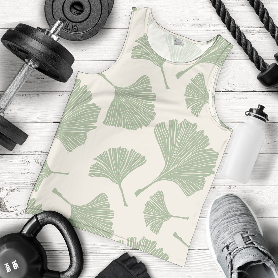 Ginkgo leaves pattern Men Tank Top