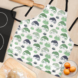 Chameleon Lizard Succulent Plant Pattern Adjustable Apron