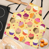 Cake Cupcake Heart Cherry Pattern Adjustable Apron