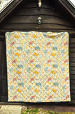 Hippopotamus Pattern Print Design 04 Premium Quilt
