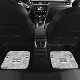Cute Raccoons Leaves Dot Front And Back Car Mats