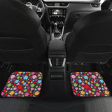 Tea pots Pattern Print Design 01 Front and Back Car Mats