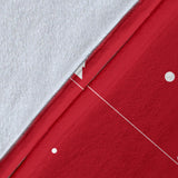 Christmas Tree Star Snow Red Background Premium Blanket