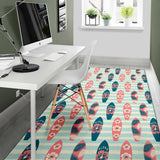 Surfboard Pattern Print Design 02 Area Rug