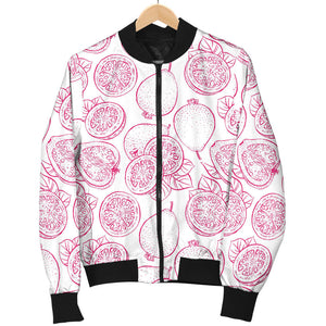 Sketch Guava Pattern Men'S Bomber Jacket