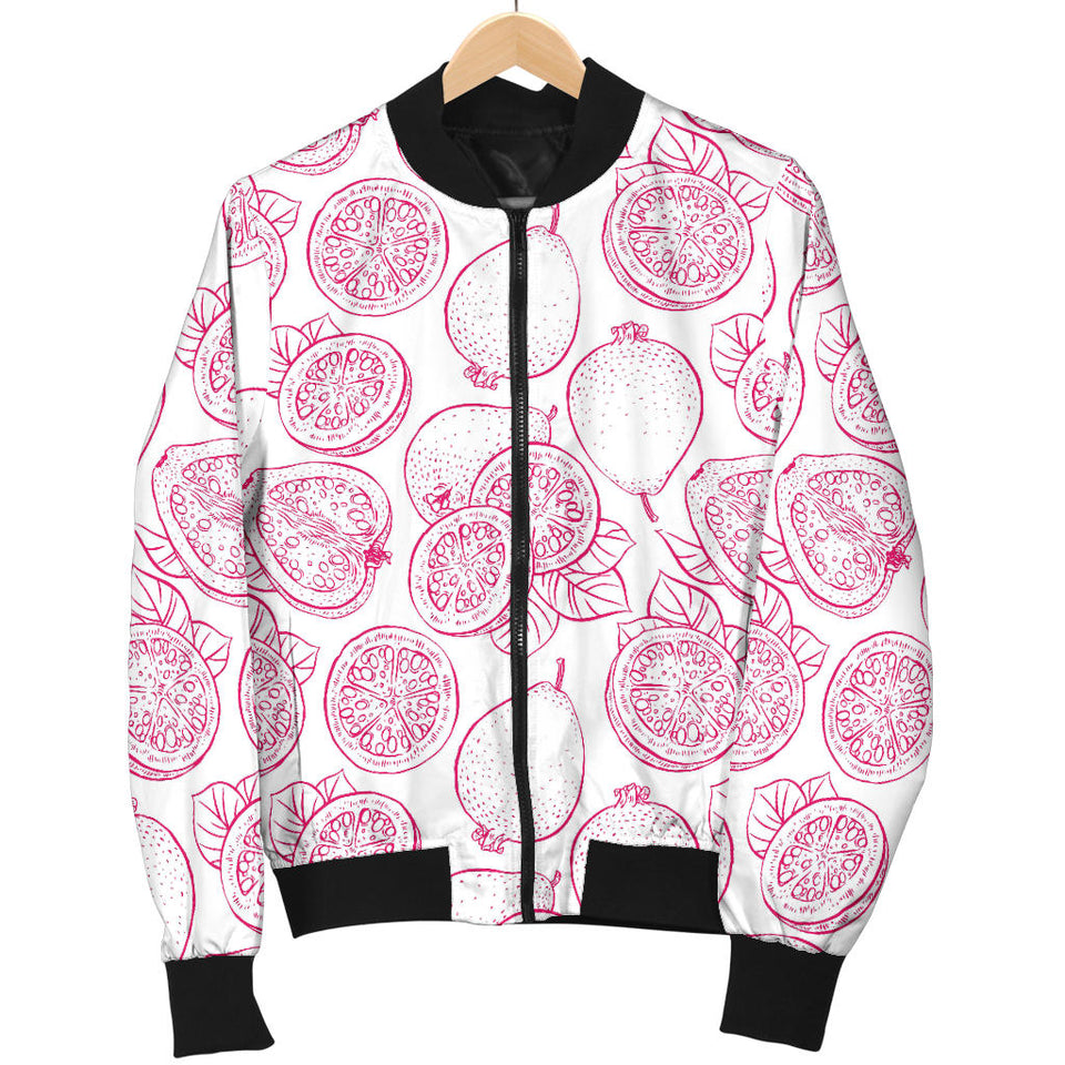 Sketch Guava Pattern Men'S Bomber Jacket