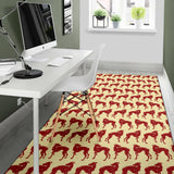 Greyhound Pattern Print Design 04 Area Rug