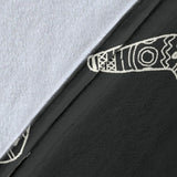 Hand Drawn Boomerang Australian Aboriginal Ornament Premium Blanket