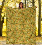 Corn Pattern Print Design 01 Premium Blanket
