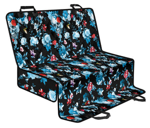 Skull Flower Roses Leave Pattern Dog Car Seat Covers