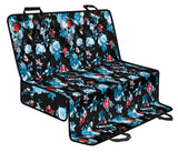 Skull Flower Roses Leave Pattern Dog Car Seat Covers