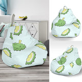Durian Pattern Blue Background Bean Bag Cover
