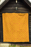 Orange Traditional Indian Element Pattern Premium Quilt