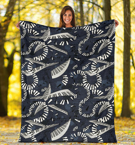 Piano Pattern Print Design 02 Premium Blanket