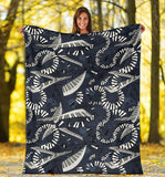 Piano Pattern Print Design 02 Premium Blanket