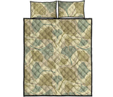 Ginkgo leaves design pattern Quilt Bed Set