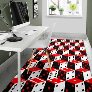 Dice Pattern Print Design 02 Area Rug