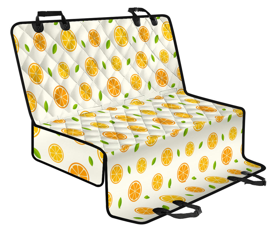 Oranges Leaves Pattern Dog Car Seat Covers