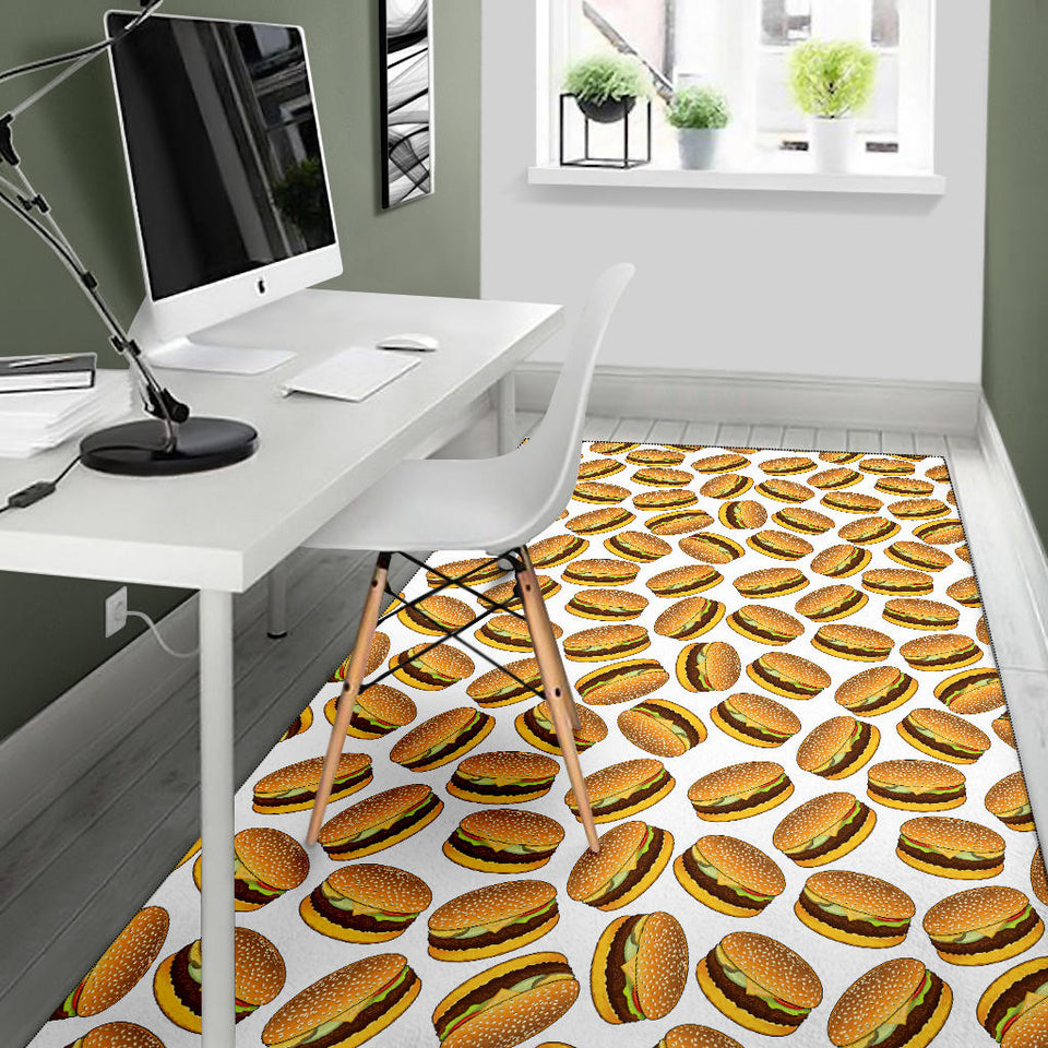 Hamburger Pattern Print Design 03 Area Rug