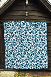 Hibiscus Pattern Print Design 04 Premium Quilt