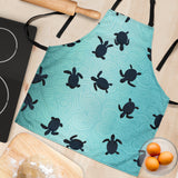 Sea Turtle With Blue Ocean Backgroud Adjustable Apron