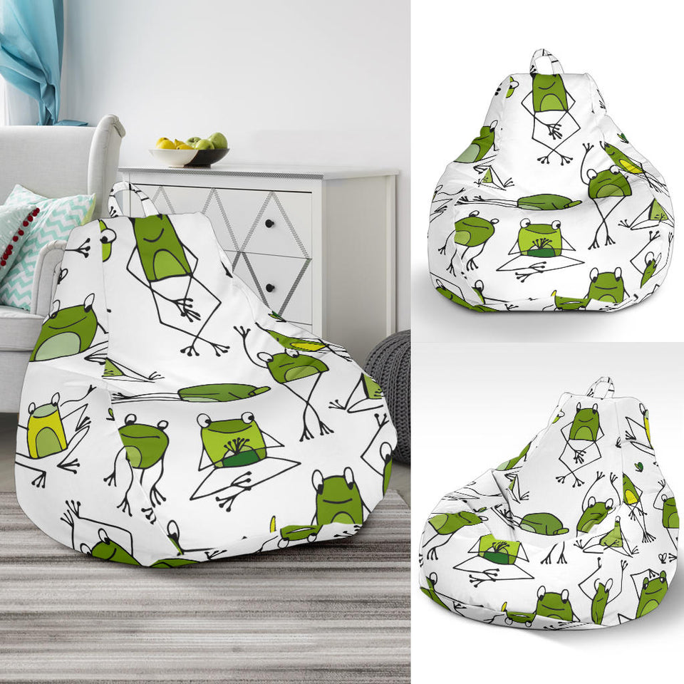 Sketch Funny Frog Pattern Bean Bag Cover