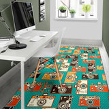Camera Pattern Print Design 03 Area Rug