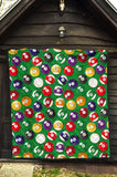 Billiard Ball Pattern Print Design 02 Premium Quilt