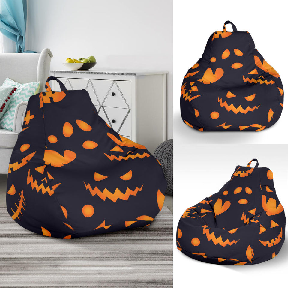 Halloween Pattern Pumpkin Background Bean Bag Cover