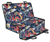 Blue Red Dragon Cloud Pattern Dog Car Seat Covers
