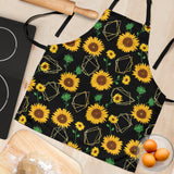 Sunflower Golden Polygonal Shapes Adjustable Apron