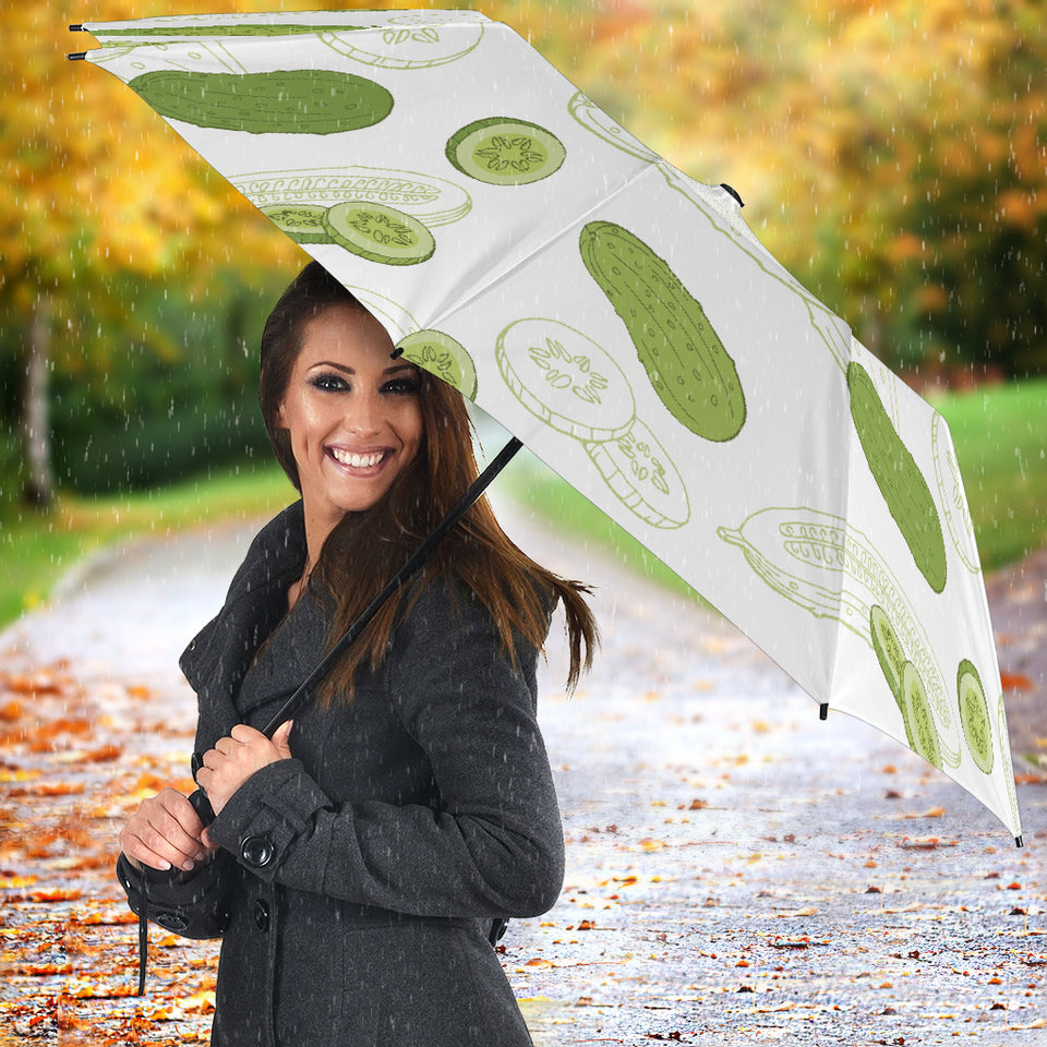 Cucumber Sketch Pattern Umbrella
