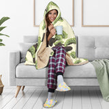 Bonsai Pattern Hooded Blanket