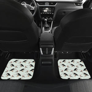 Pelican Pattern Print Design 02 Front and Back Car Mats