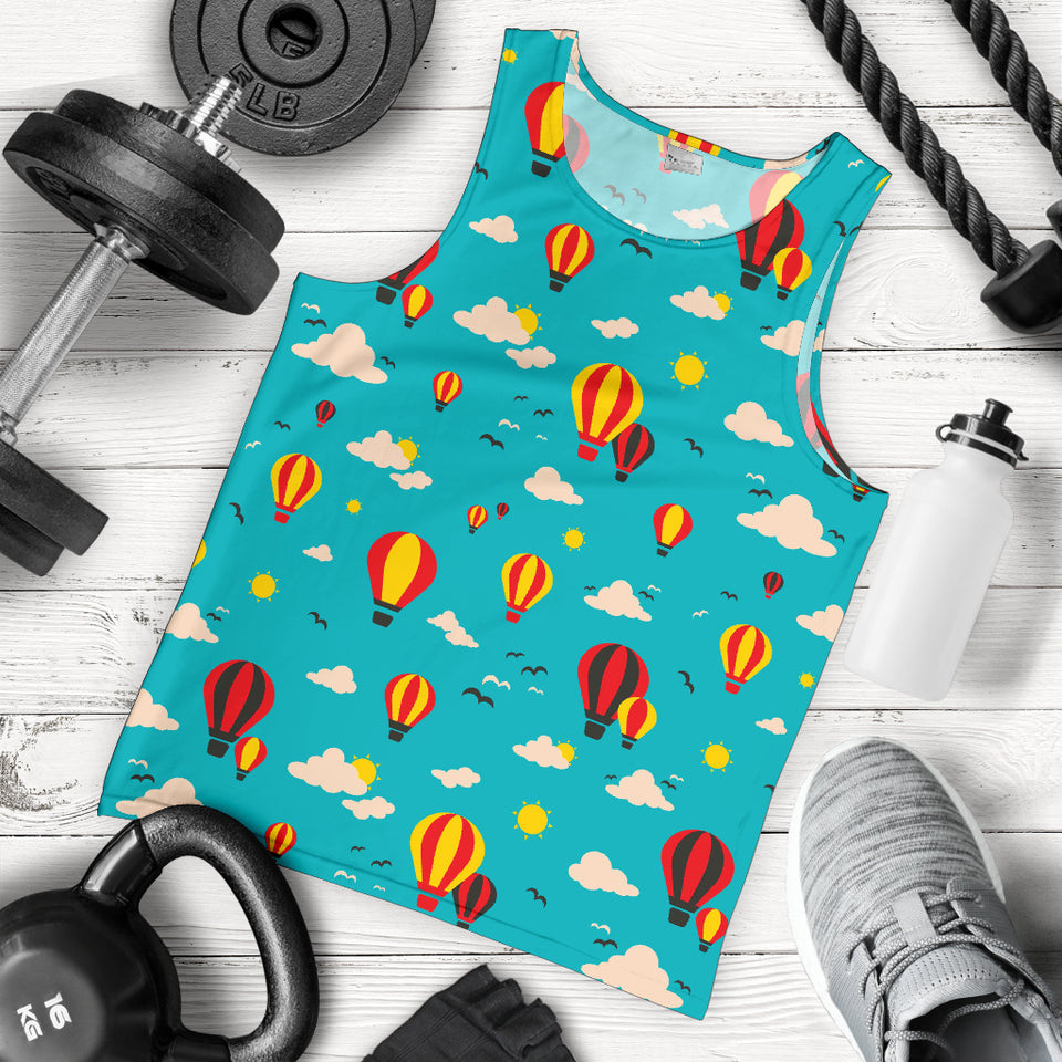 Hot Air Balloon Sky Pattern Men Tank Top