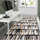 Piano Pattern Print Design 04 Area Rug