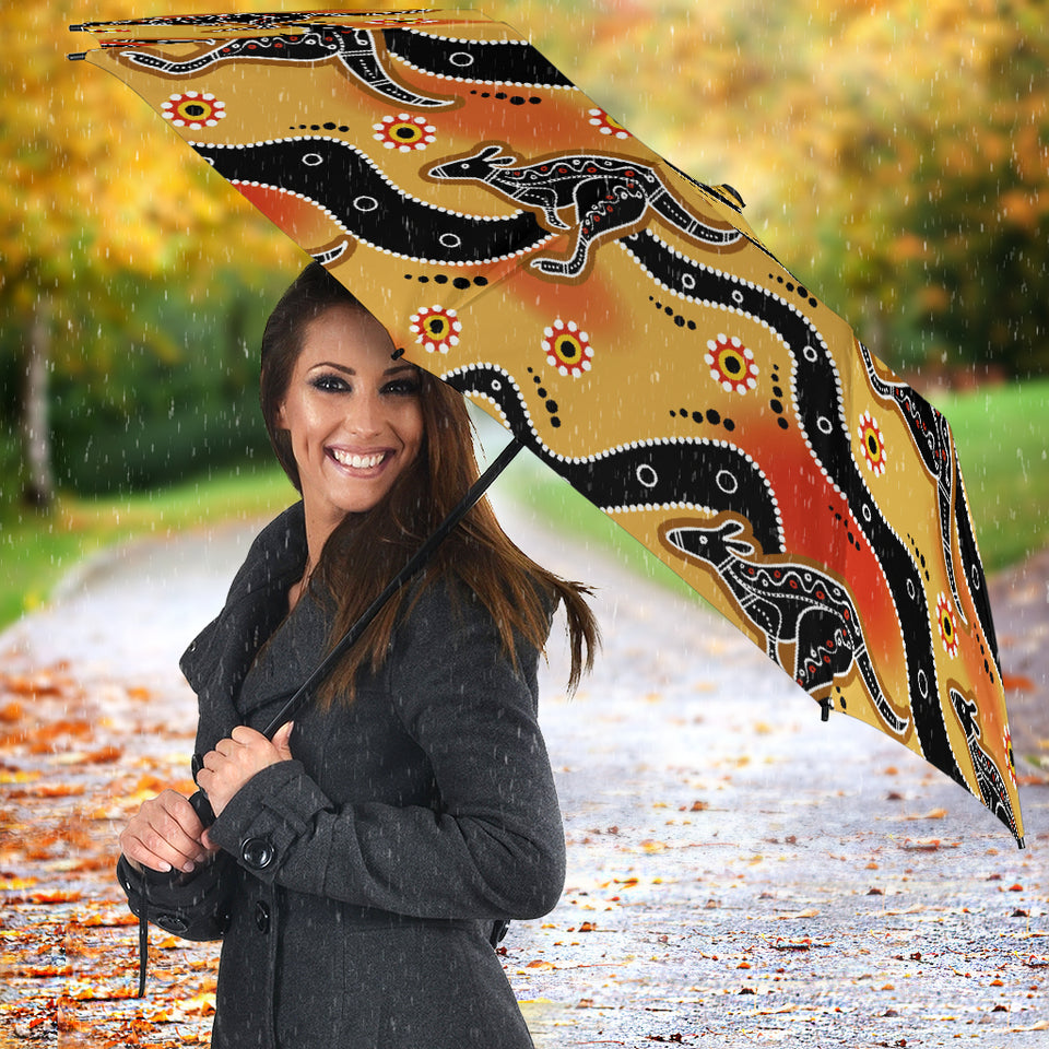 Kangaroo Australian Aboriginal Art Pattern Umbrella